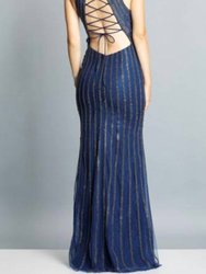 Classic Navy Evening Gown