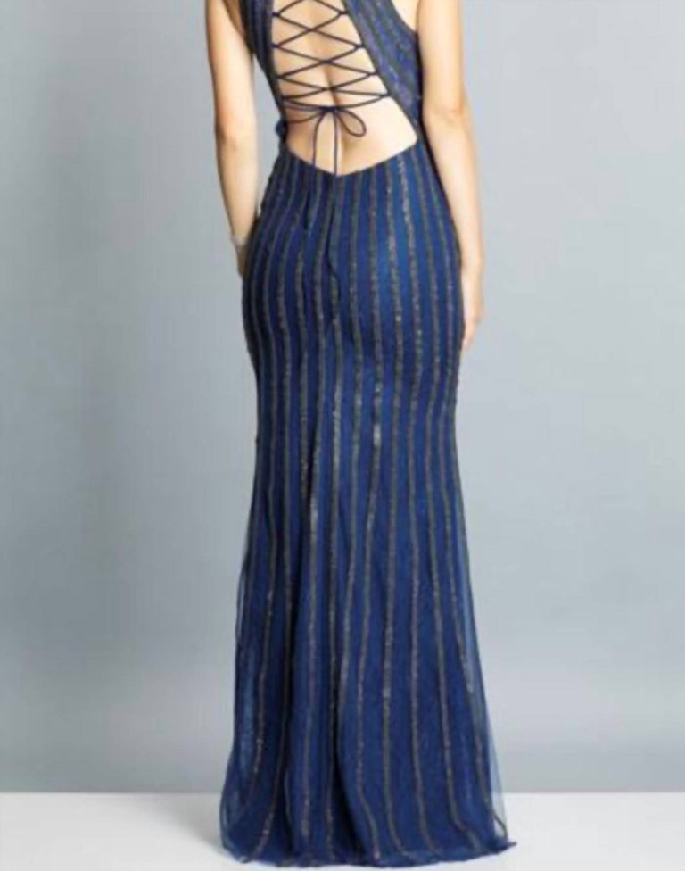 Classic Navy Evening Gown