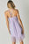 Crochet Lace Bodice Mini Dress