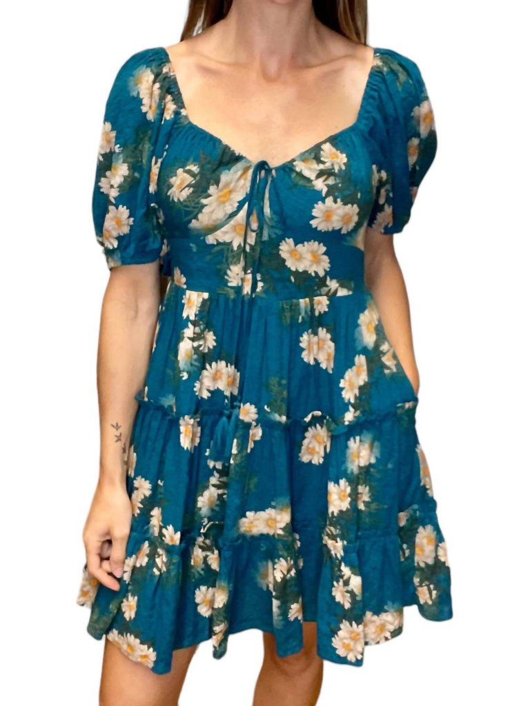 Daisy Dress In Blue - Blue