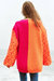 Oversized Neon Sweater In Neon Orange Multi