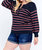 Stripe Plus Sweater - Navy