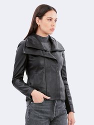 Angular Leather Jacket