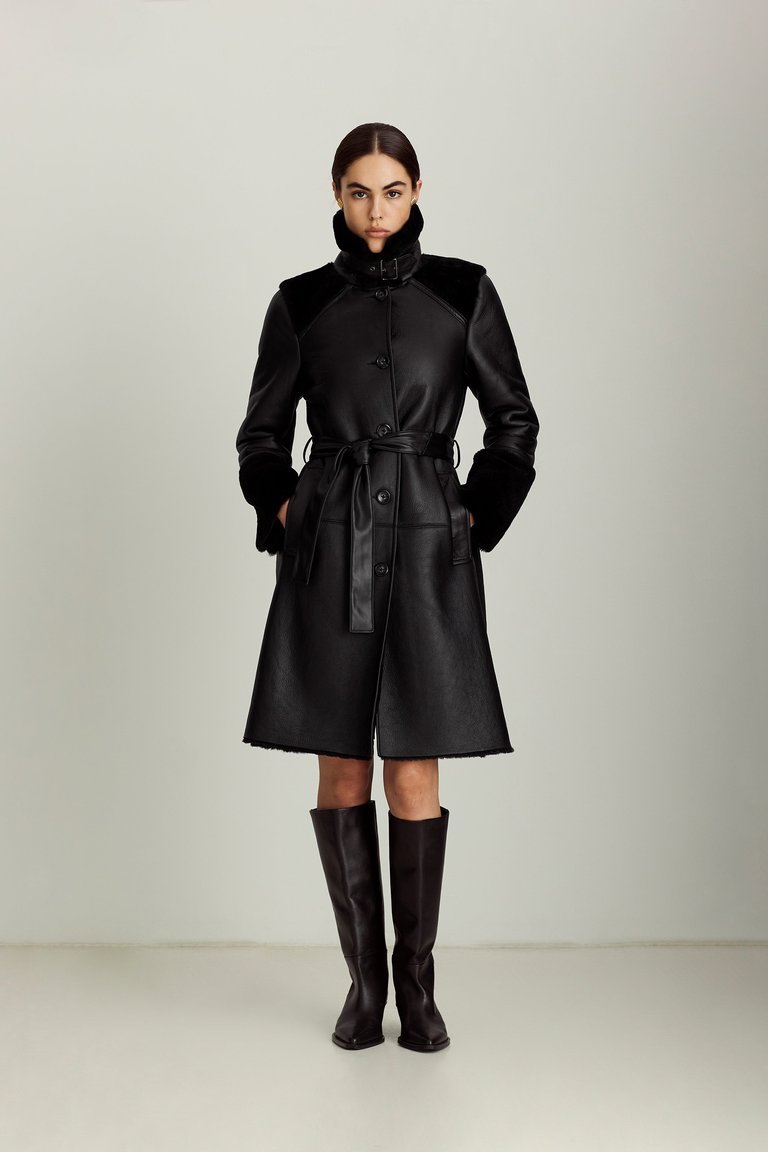 Astrid Trench Coat - Leather