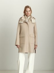 Bristol Coat With Puffer Vest - Almond