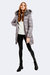 Cloe Fitted Puffer Coat with Fox Fur Collar