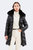 Cloe Puffer Coat - Shearling - Black