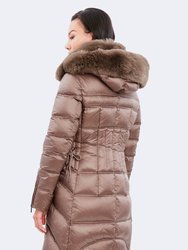 Cloe Puffer Coat - Shearling