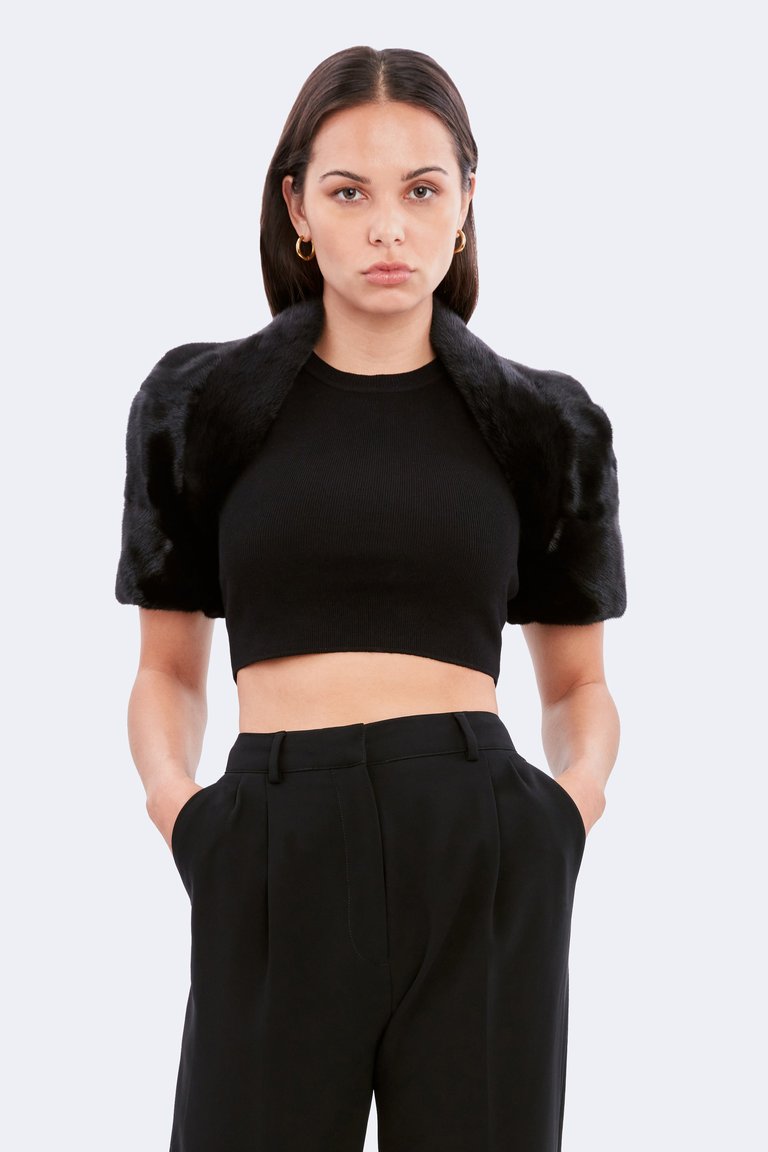 Crystal Shrug - Black