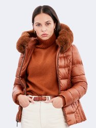 Nikki Jacket - Shearling - Cognac