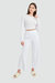 Piper Wide Leg Sweatpants - White