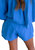 By The Pool Gauze Shorts In Blue