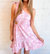 Girly Spring Mini Dress In Pink