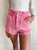 Nailed It Denim Short In Pink - Pink