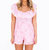 Raising You Eyelet Romper In Pink - Pink