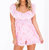 Raising You Eyelet Romper In Pink