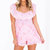 Raising You Eyelet Romper In Pink