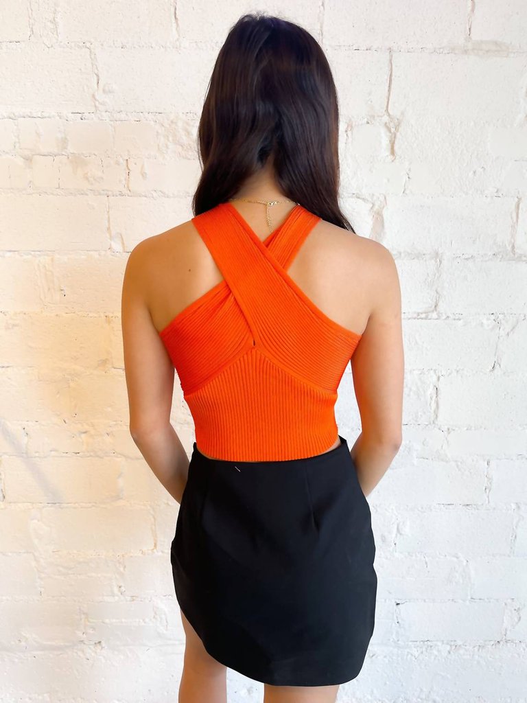 Strawberry Fields Knit Top In Orange