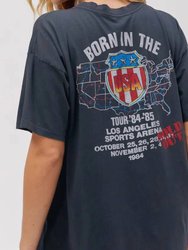 Bruce Springsteen Born In The Usa Merch Tee - Blue
