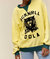 Rock And Roll Tiger Crew Top In Yellow - Yellow