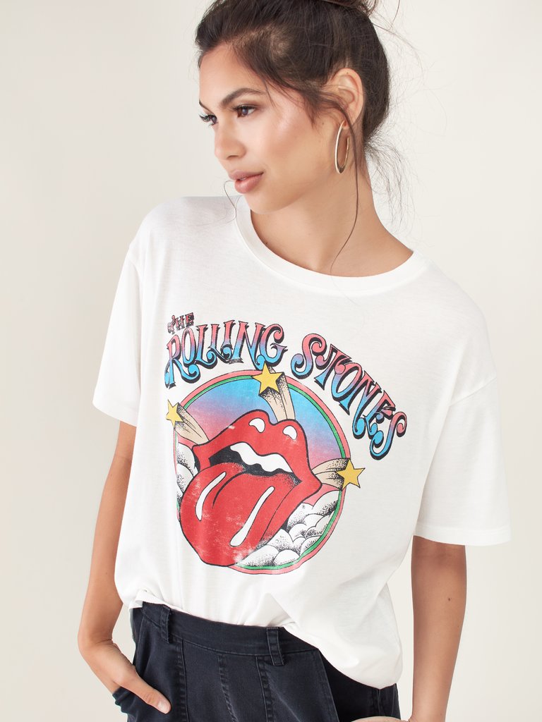 Rolling Stones Cloud & Stars Boyfriend Tee