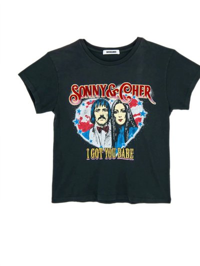 Daydreamer Sonny & Cher I Got You Babe Tour Tee In Black product