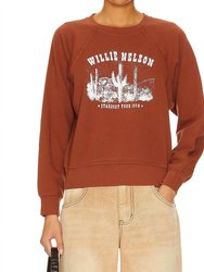Willie Nelson Stardust Crew Sweatshirt - Sable