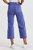 Audrey Cropped Wide Leg Jeans In Galactic Cobalt