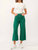 Audrey Galapegos Linen Cropped Jeans In Green - Green