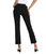 Blaire High Rise Ankle Slim Straight Jeans In Black