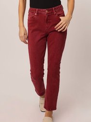 Blaire Molten Lava Straight Leg Jeans - Red