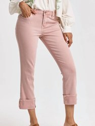 Blaire Slim Straight Cuffed Jeans