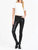 Gisele High Rise Ankle Skinny Pants - Black Coated