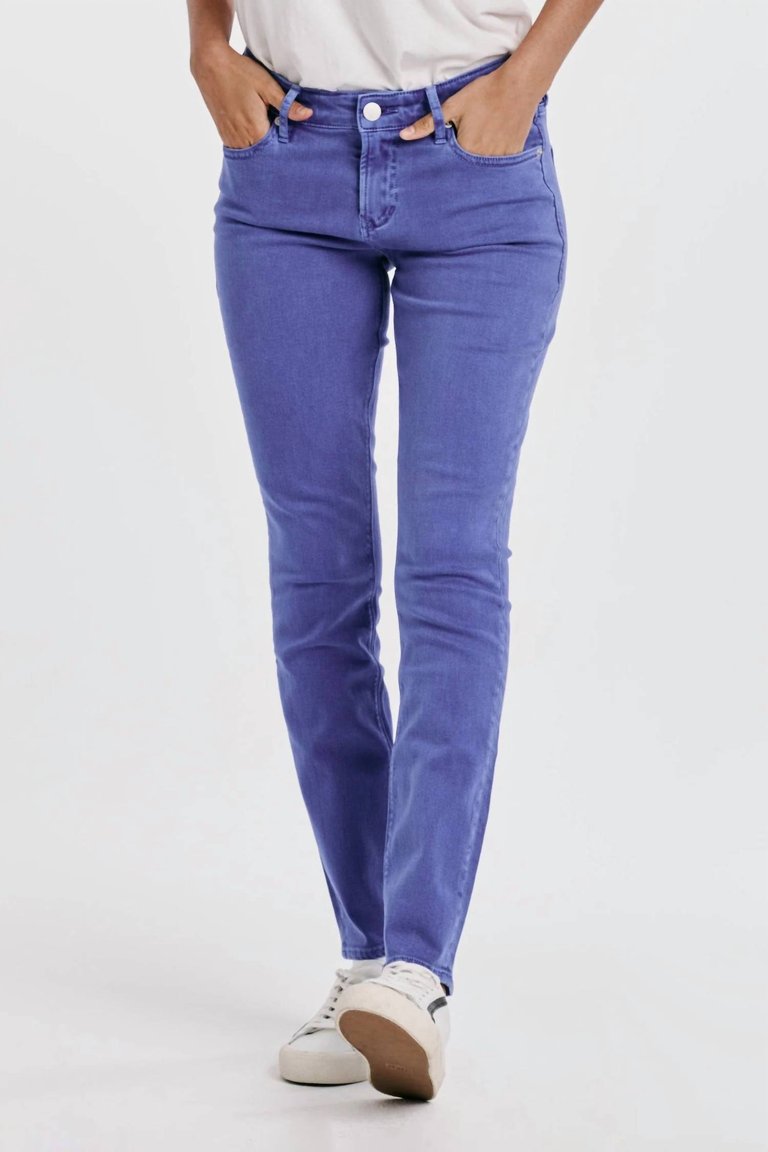 High Rise Gisele Ankle Skinny Jean In Galactic Cobalt - Galactic Cobalt