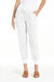 Jacey Super High Rise Cropped Jogger In White - White