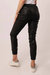 Jacey Super High-Rise Cropped Jogger Pants In Black