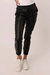 Jacey Super High-Rise Cropped Jogger Pants In Black - Black