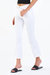 Jeanne Cropped Flare Jeans In Optic White