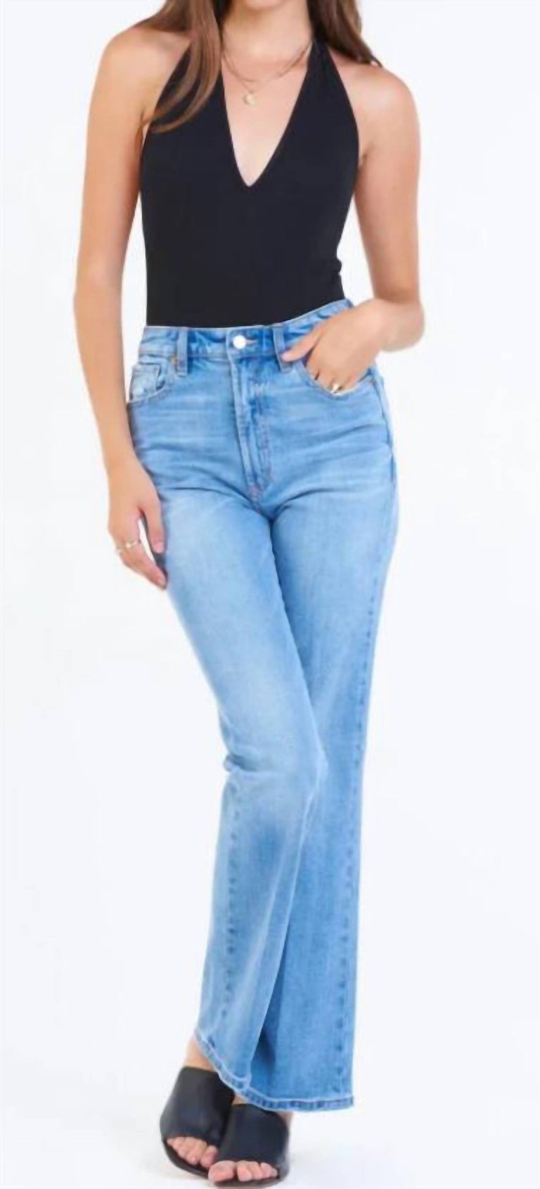 Paris Bootcut Jean In Costa Blue - Costa Blue