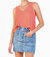 Willa V-Neck Sweater Tank - Spring Coral