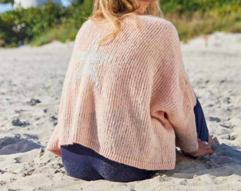 Lula Sweater In Baby Pink