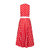 Adelaide Alluring Midi Dress In Red & White Polka Dots