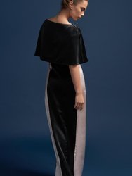 Audrey Adoring Silhouette Cape Dress