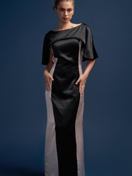 Audrey Adoring Silhouette Cape Dress