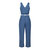 Esme Enchanting Crop Top and Tailored Pant In Blue Chambray