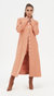 Ivy Impressing Long Tailored Jacket - Burnt Orange