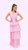 Kate Kissing Multi Tier Maxi Dress In Pink Gingham Print - Pink Gingham Print