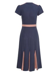 Lillian Lushing Dress With Fluted Godet Skirt