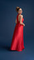 Odette Halter Full length Gown In Red