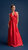 Odette Halter Full length Gown In Red